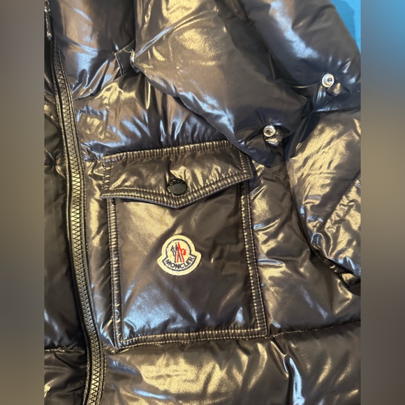 Moncler Glossy Black Puffer Jacket - Picture 3 of 9